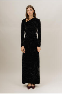 Adalyn Dress Velour maxi dress
