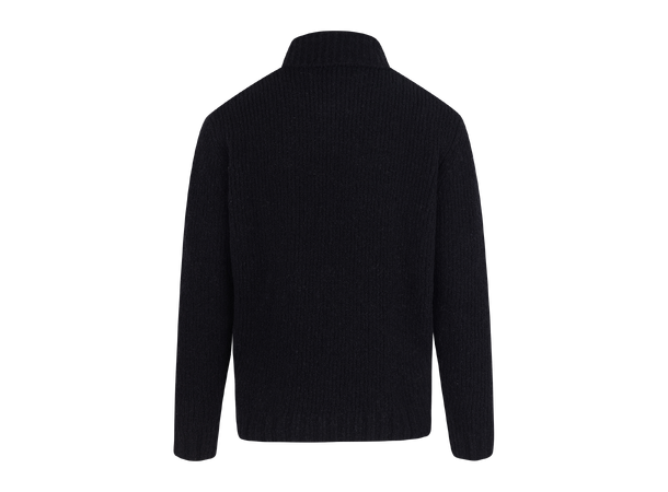 Adisa Sweater Black L Shawl collar boucle sweater 