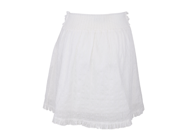 Ailin Skirt White M Skirt with ruffles 