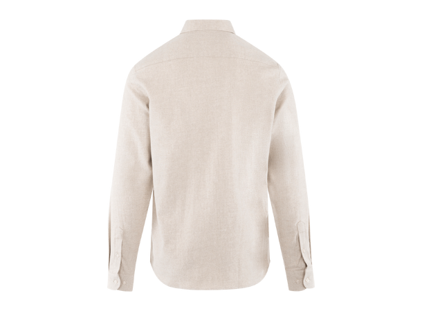 Albin Shirt Light Sand XL Brushed twill shirt 