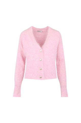 Birdie Cardigan Fury fluffy cardigan w/UP logo buttons