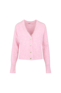 Birdie Cardigan Fury fluffy cardigan w/UP logo buttons