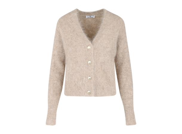 Birdie Cardigan Light Sand XL Fury fluffy cardigan w/UP logo buttons 