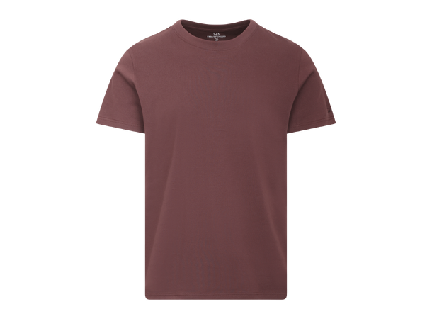 Bruno R-neck Tee Fudge L Organic cotton R-neck t-shirt 