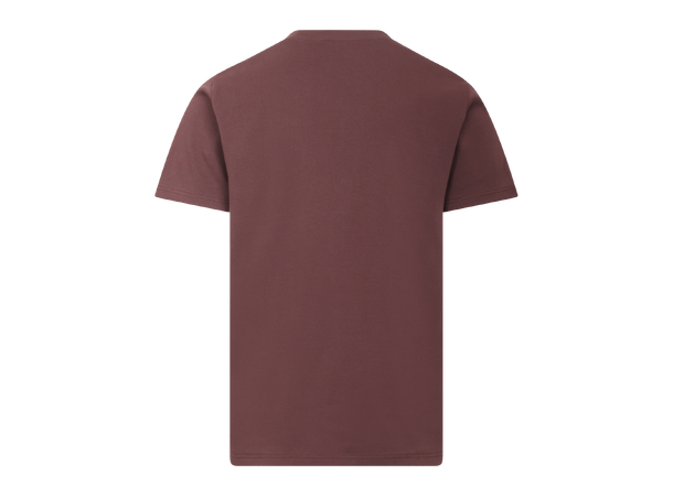 Bruno R-neck Tee Fudge L Organic cotton R-neck t-shirt 
