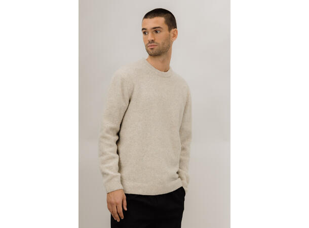 Callum Sweater Sand L Teddy knit sweater 