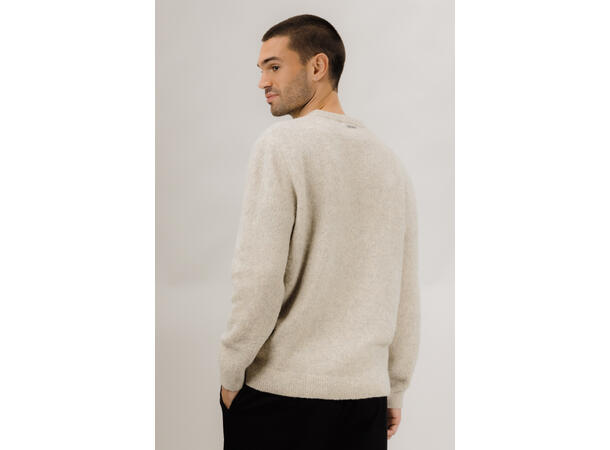 Callum Sweater Sand L Teddy knit sweater 