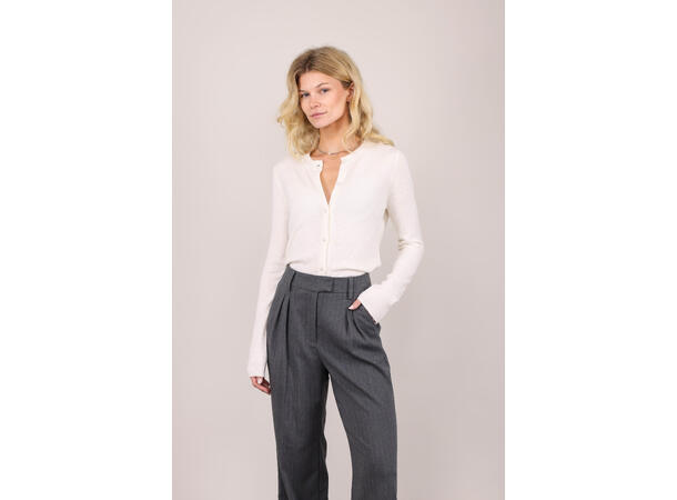 Candi Cardigan Cream M Short merino wool cardigan 