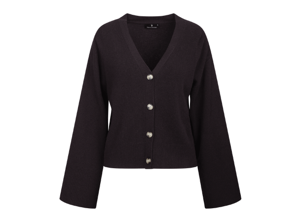 Cheddar Cardigan Dark Brown M Merino cardigan 