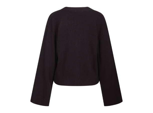 Cheddar Cardigan Dark Brown M Merino cardigan 