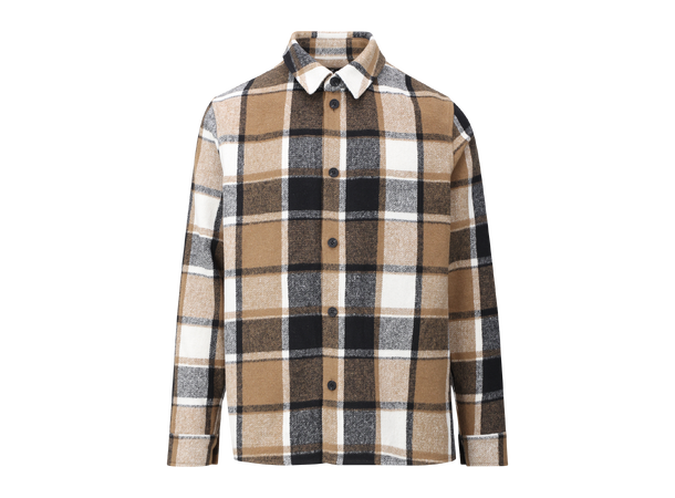 Doomey Overshirt Brown check XL Check pattern overshirt 
