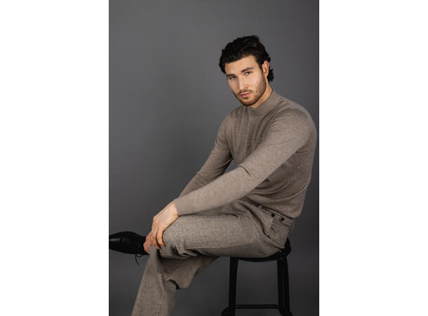 Dutta Pants Brown L Herringbone wool pants 