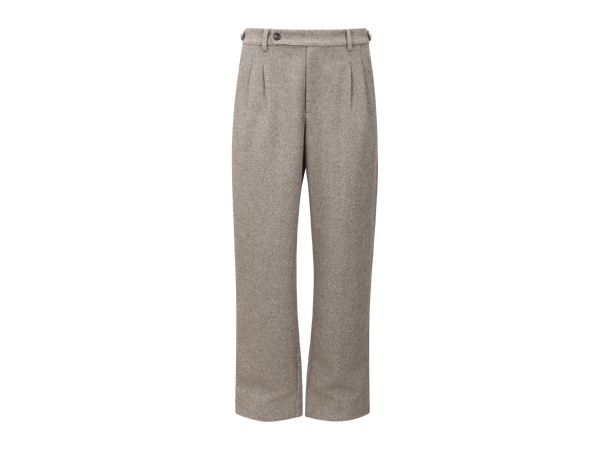 Dutta Pants Brown L Herringbone wool pants 