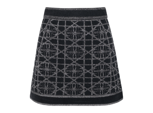 Fia Skirt Black AOP M UP logo mini skirt 