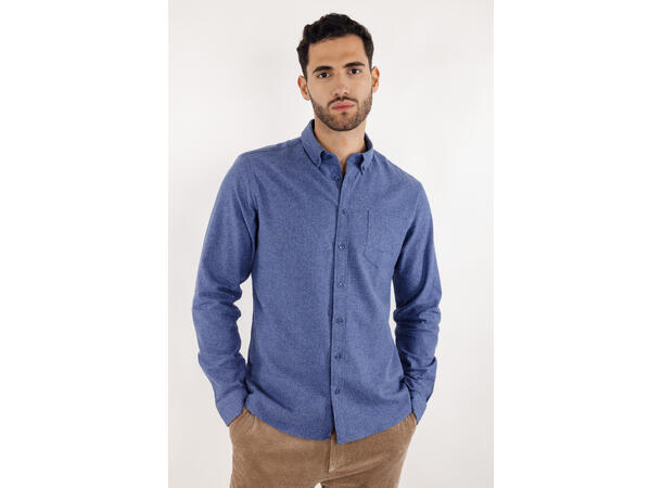 Franz Shirt Navy XL Brushed twill pocket shirt 