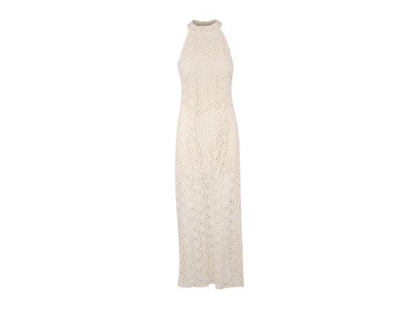 Frida Dress Cream M Halter-neck crochet dress 