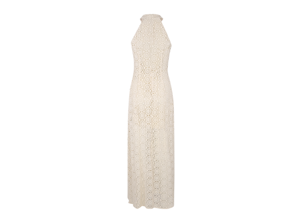 Frida Dress Cream M Halter-neck crochet dress 