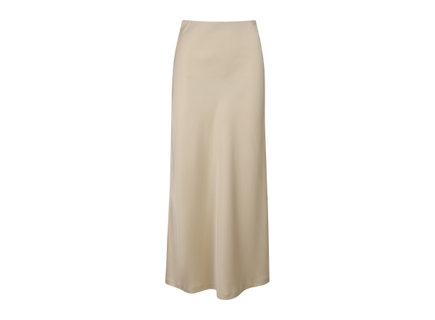 Gamma Skirt Bleached Sand XL Maxi satin slip skirt 