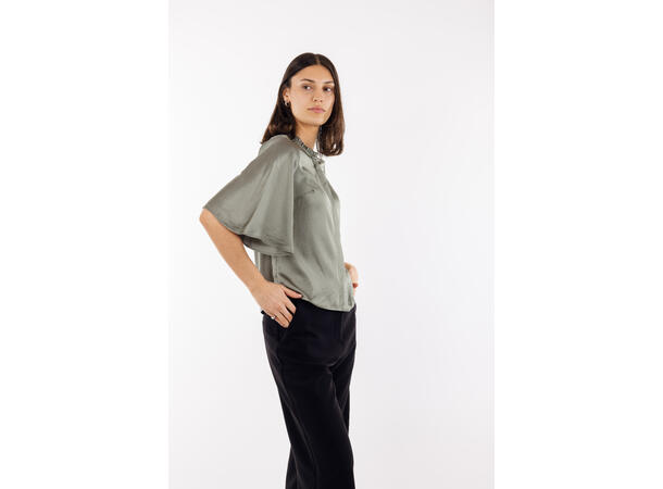 Ifeoma Top Lilypad S SS viscose blouse 