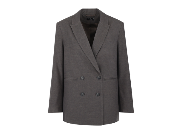 Inez Blazer Brown M Flannel power blazer 