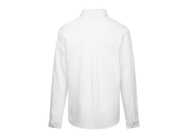 Kristian LS Shirt White L Cotton gauze LS shirt 