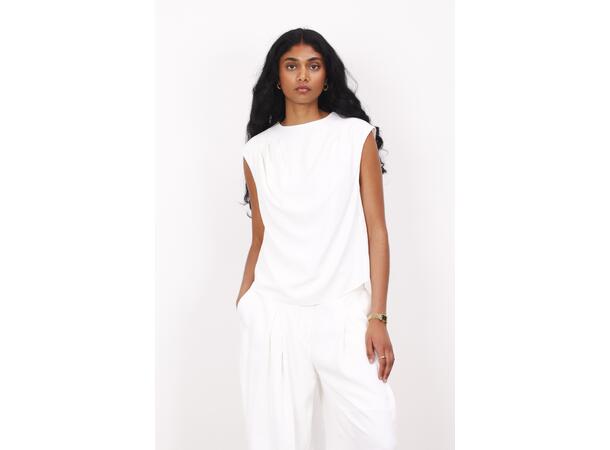Luna Top White M Draped TENCEL™ top 