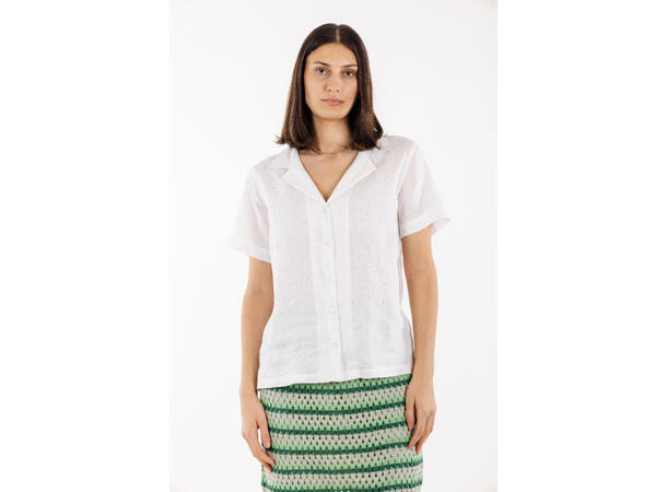 Murni SS Shirt white M Boxy SS linen shirt 