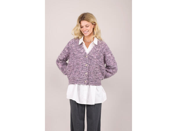Nikita Cardigan Purple Multi M Mohair neps cardigan 
