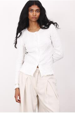 Ona LS Blouse Crinkle cotton blouse