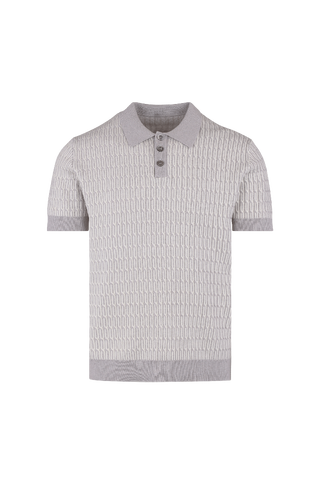 Santino Pique Cable knit zip pique