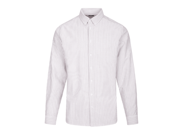 Solari LS Shirt Fig L Cotton stripe oxford LS shirt 