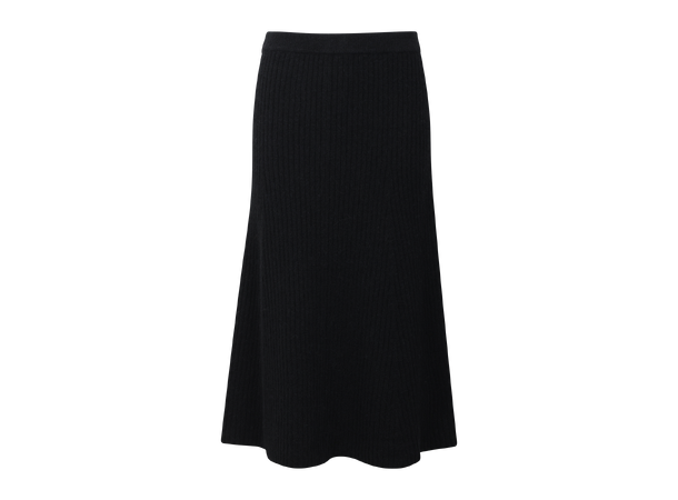 Zadie Skirt Black M Alpaca rib knit skirt 