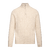 Edward Half-zip Cream melange L Cable half-zip wool sweater 