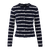 Zandra Cardigan Navy XS Striped merino cardigan 