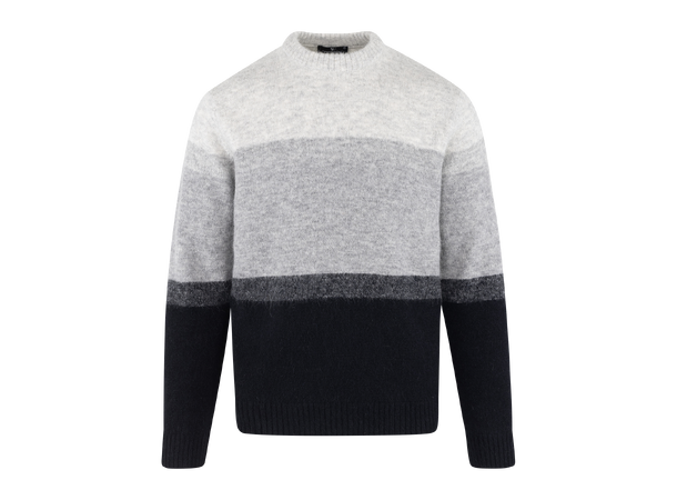 Ajani Sweater Grey multi L Alpaca stripe sweater 