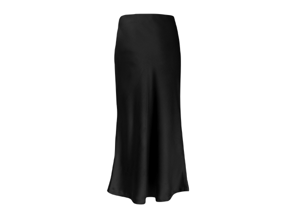 Angelika Skirt Black M Satin slip skirt 