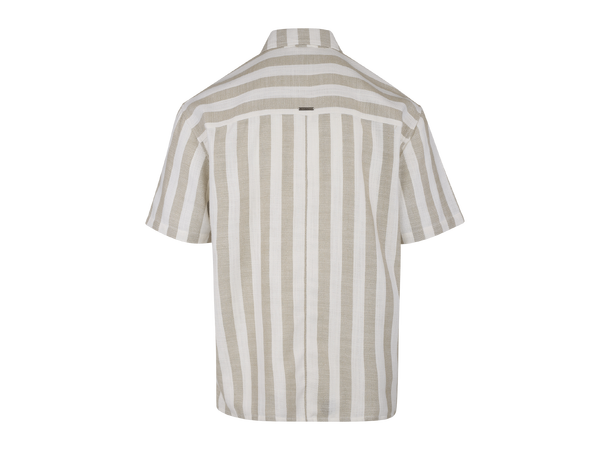 Bale SS Shirt Sand M Loose SS linen zip shirt 