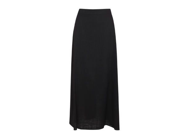 Bekky Skirt Black S Linen/Viscose maxi skirt 