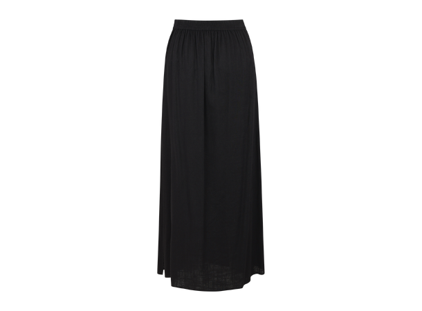 Bekky Skirt Black S Linen/Viscose maxi skirt 