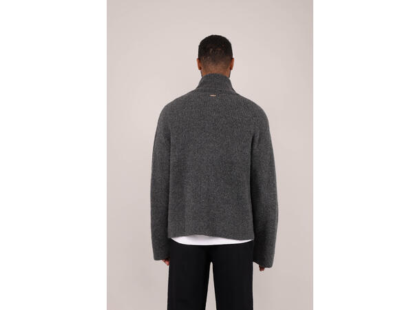 Birki Cardigan Charcoal XXL Teddy knit zip cardigan 