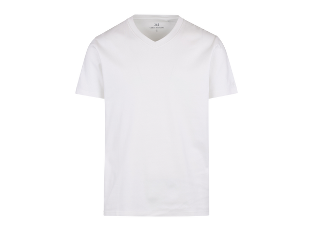 Bruno V-neck Tee White M Organic cotton V-neck t-shirt 