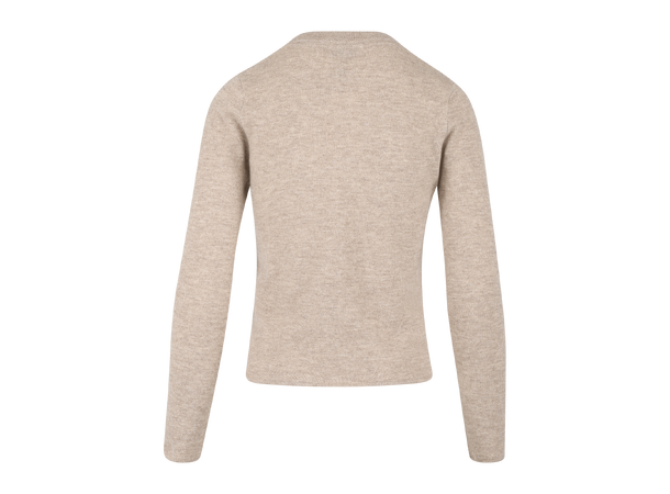 Candi Cardigan Light Sand L Short merino wool cardigan 