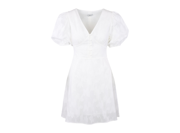 Carin Dress White M Cotton jaquard dress 