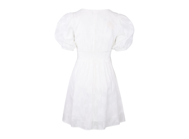 Carin Dress White M Cotton jaquard dress 