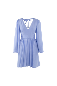 Claudia Dress V-neck open back mini dress