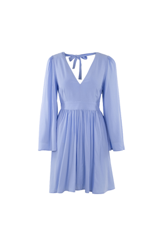 Claudia Dress V-neck open back mini dress