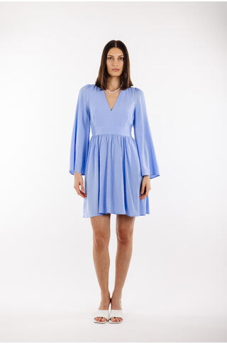 Claudia Dress V-neck open back mini dress