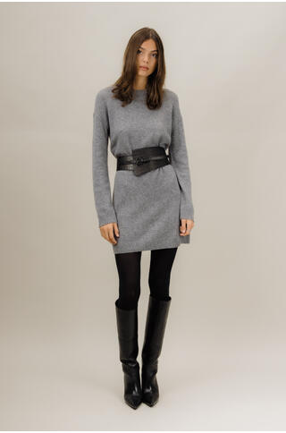 Clemmie Dress Merino crew neck dress