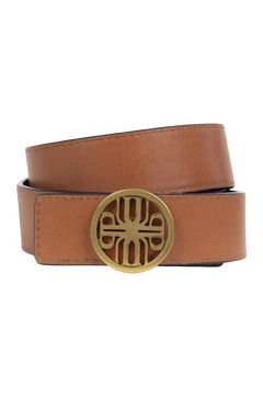 Como Belt Reversible logo leather belt, 3cm