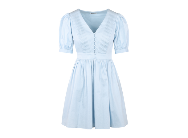 Corina Dress Light Blue S Short pintuck dress 